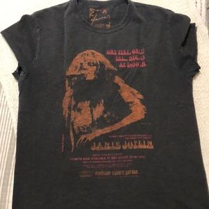 Lucky Brand, Janis Joplin cropped graphic tee